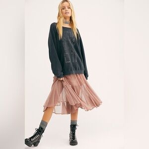 Free People Molly Smiles Godet Lace Skirt